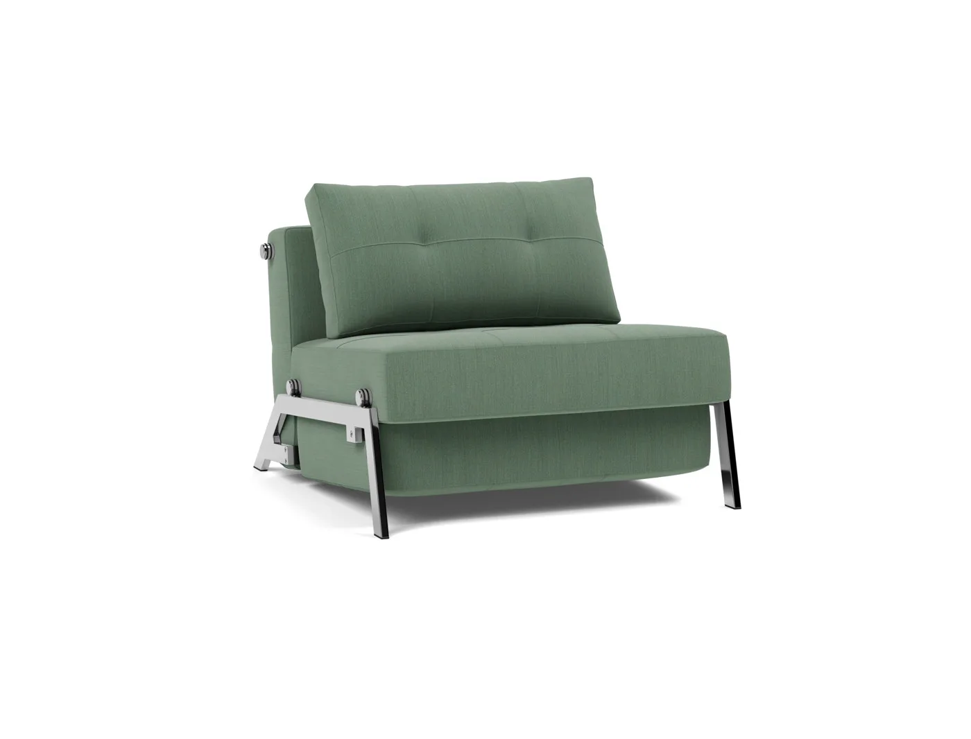 Sleeping chair Cubed 90 Chair, chrome legs