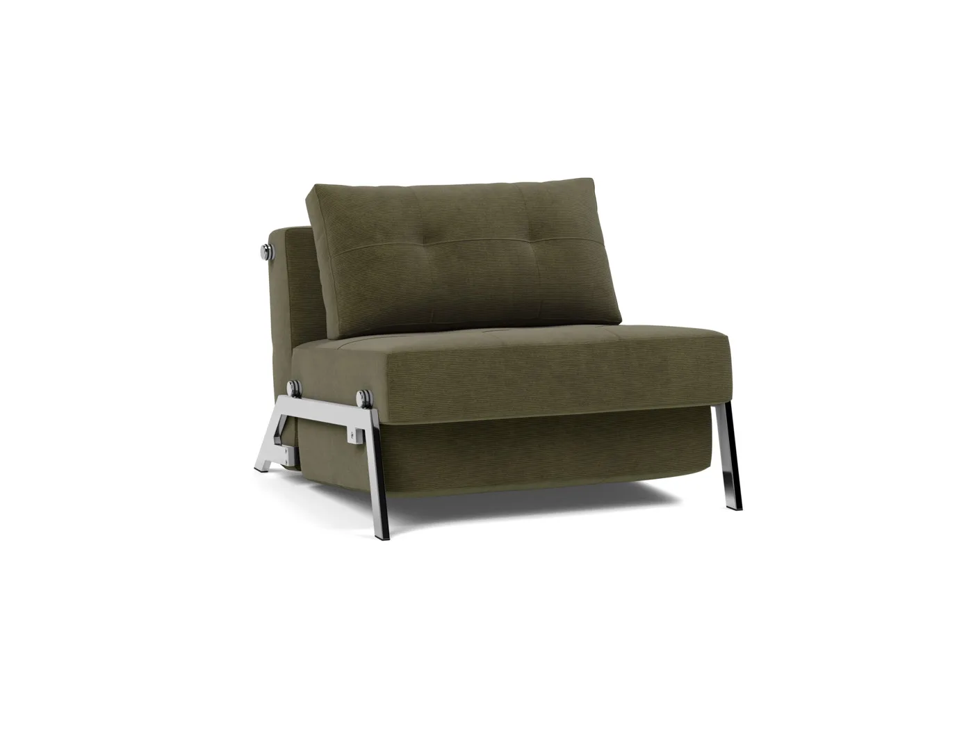 Sleeping chair Cubed 90 Chair, chrome legs