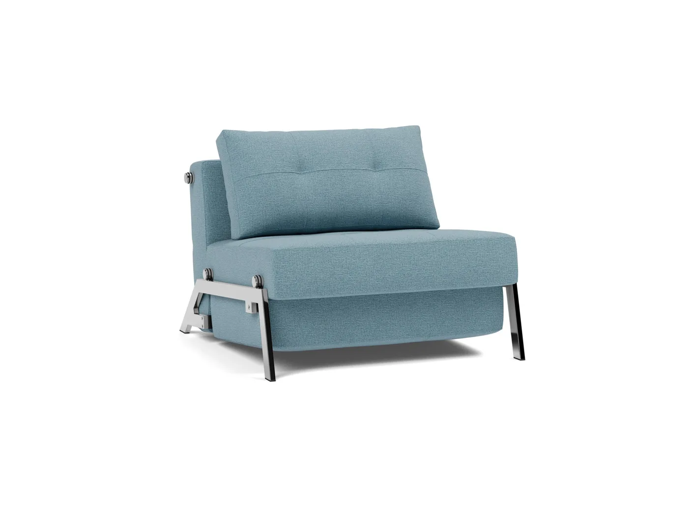 Sleeping chair Cubed 90 Chair, chrome legs