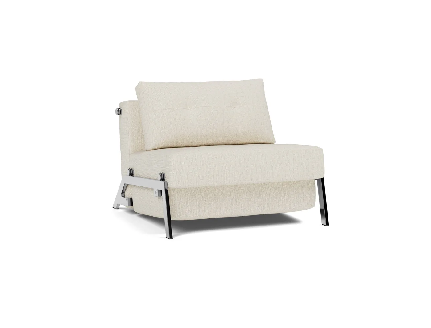 Sleeping chair Cubed 90 Chair, chrome legs