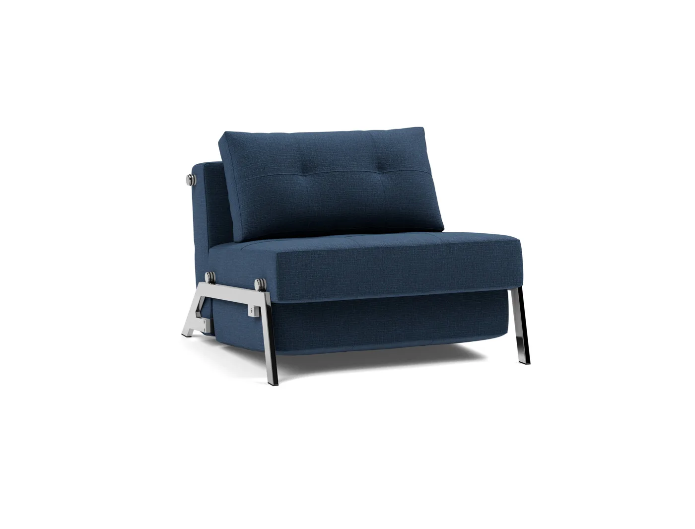 Sleeping chair Cubed 90 Chair, chrome legs