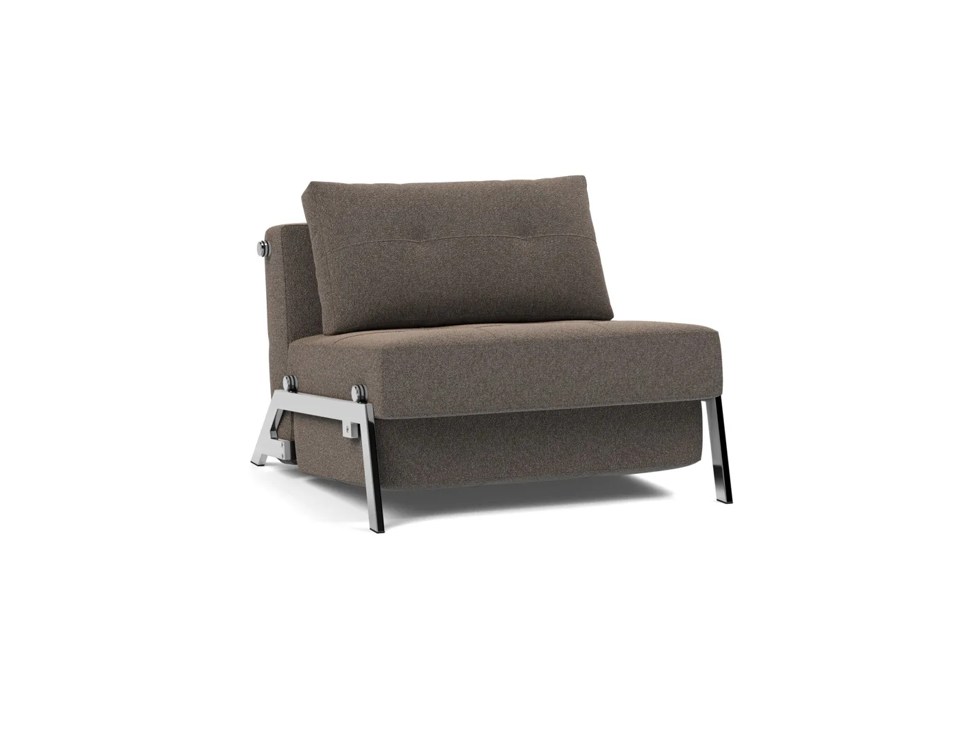 Sleeping chair Cubed 90 Chair, chrome legs