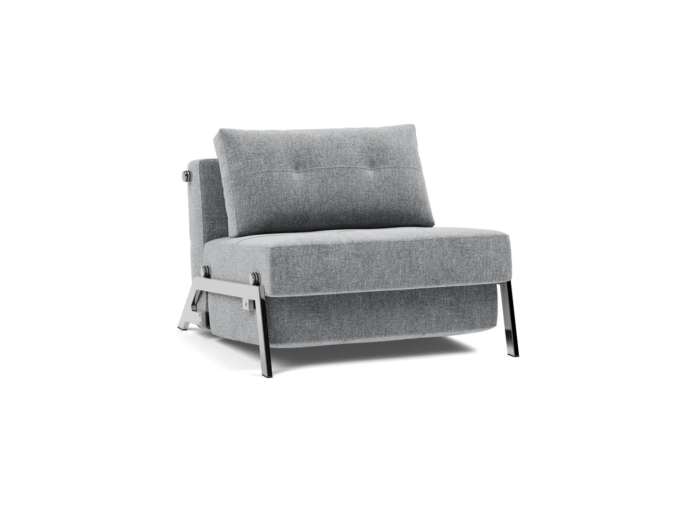 Sleeping chair Cubed 90 Chair, chrome legs