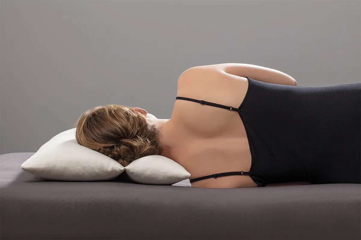 Chiropillo Med Dormiente Füllkissen Naturlatex Seitenlage Schlafposition