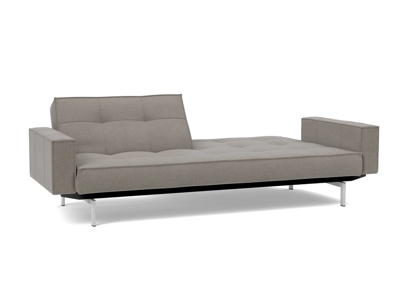 Schlafsofa Splitback Chrome mit Armlehnen