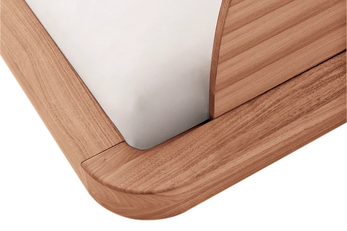 Solid wood bed Kobayashi